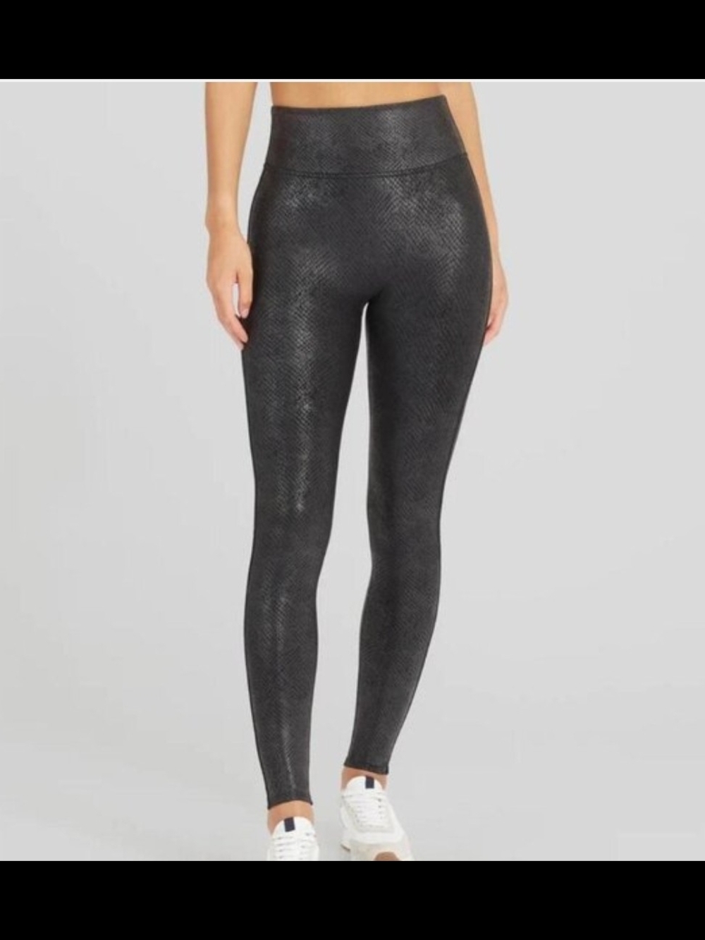 SPANX Faux Snakeskin Textured High-Waist Leggings NWOT Large